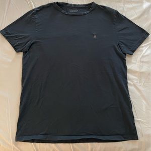 All saints tonic t shirt size medium dark blue/slate